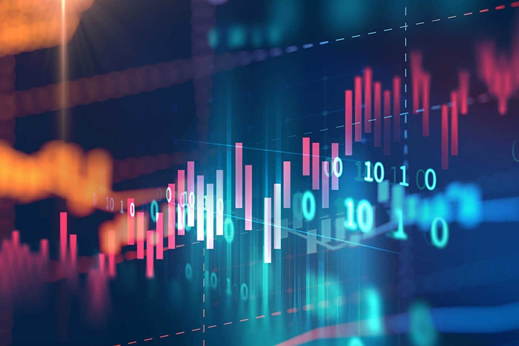Investments bar graph figures pink blue 750x500
